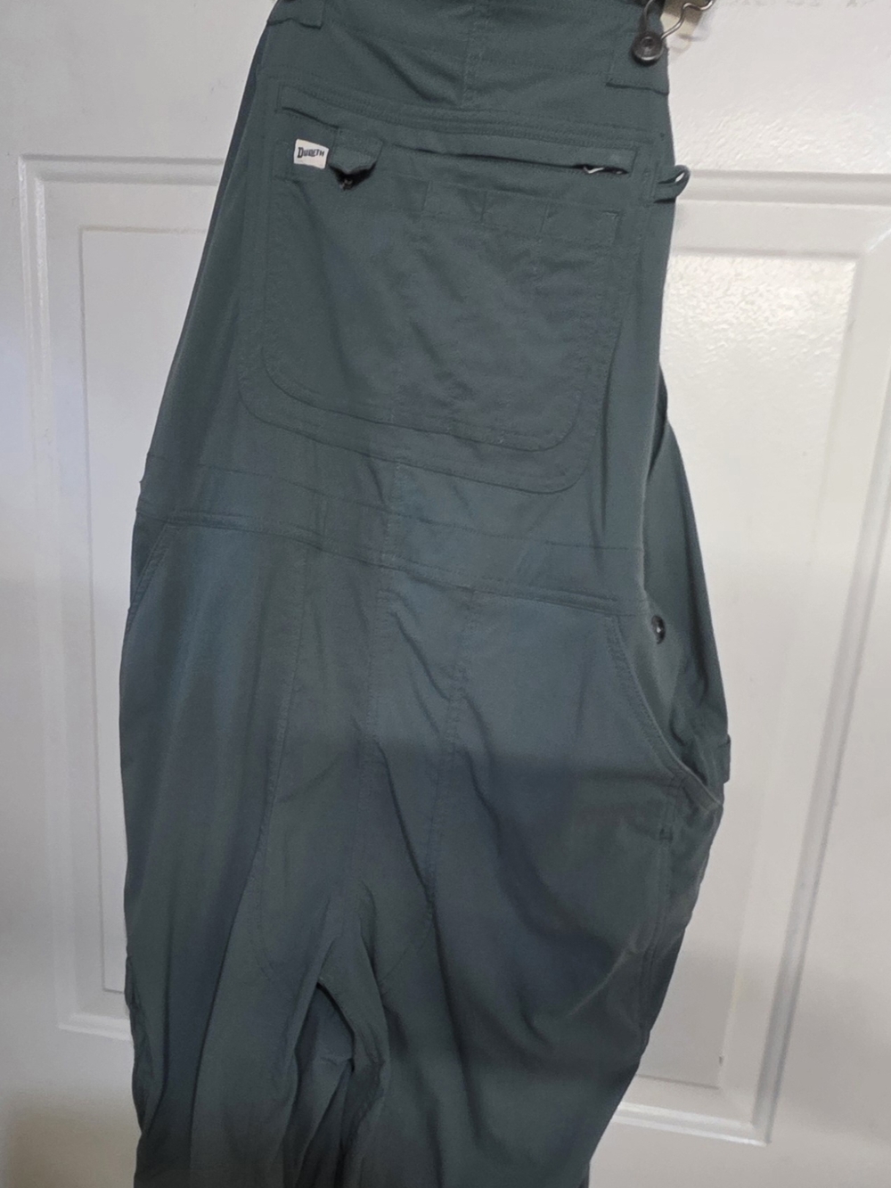 Duluth Trading Co Dark Green Utility Overalls Jumpsuit